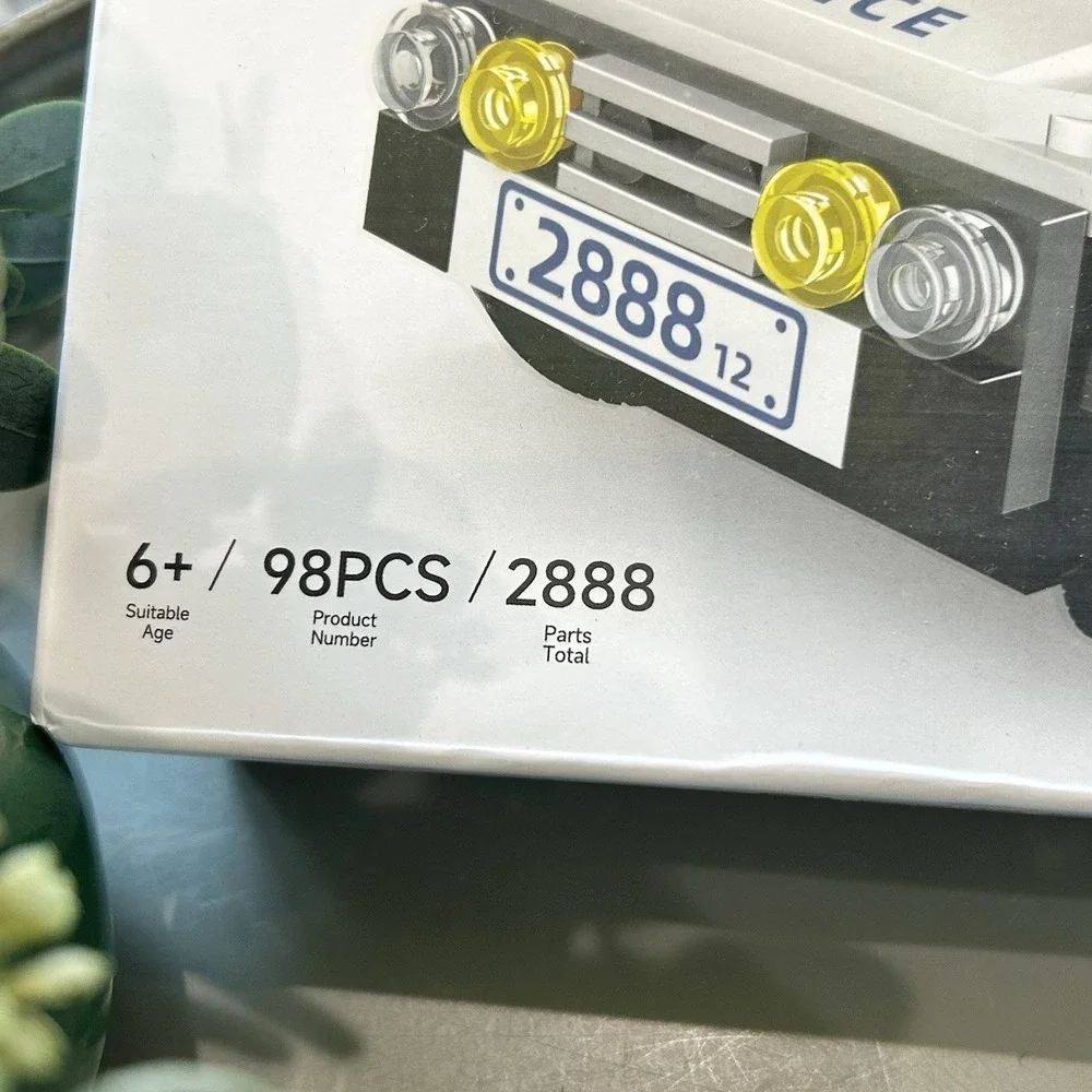 Wange Police Car Building Block Set # 2888 Supercar 98PCS Super Champions
